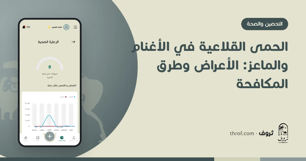 الحمى القلاعية في الأغنام والماعز، الأعراض والمكافحة — ثروف