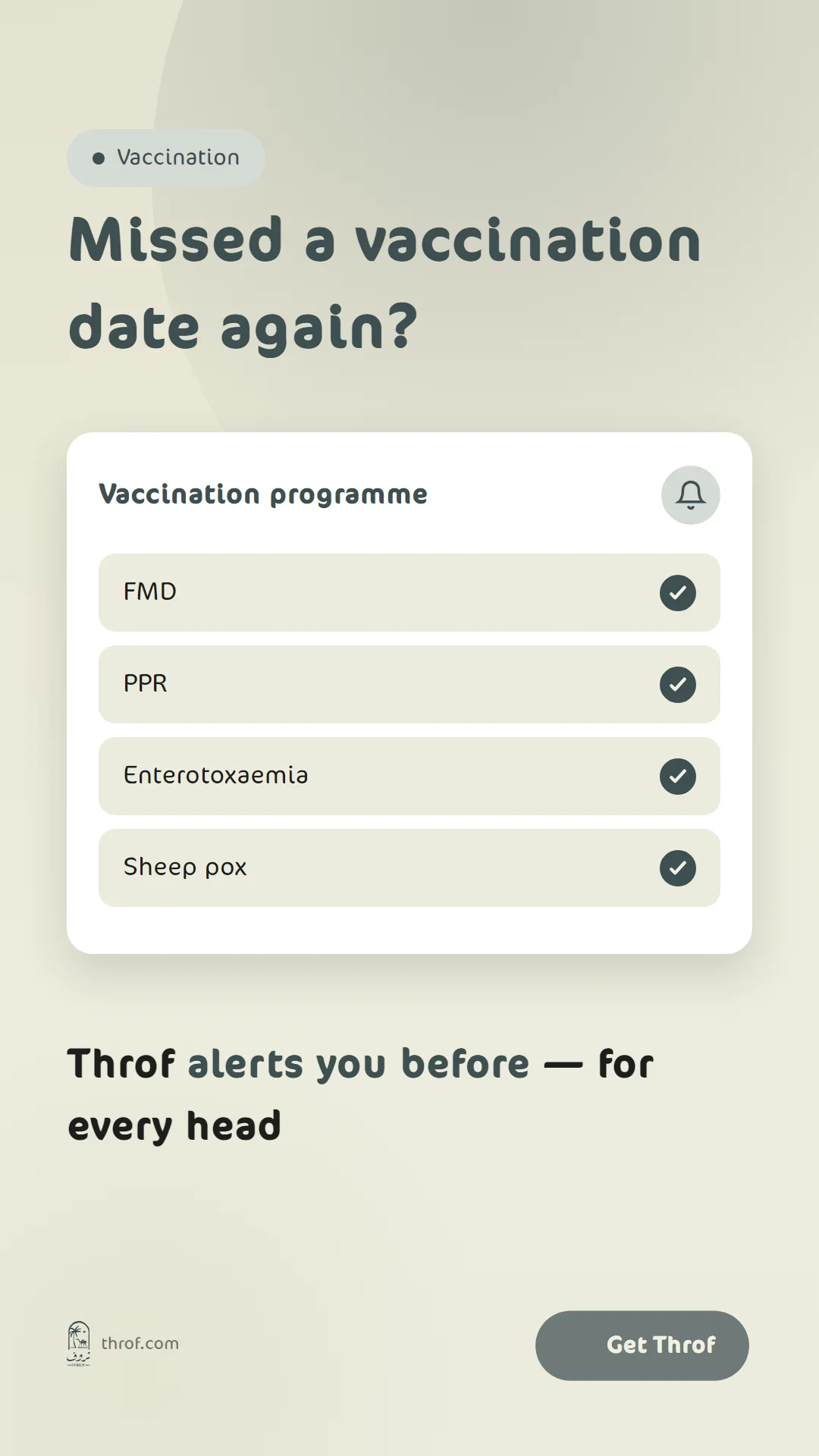 Missed a vaccination?
