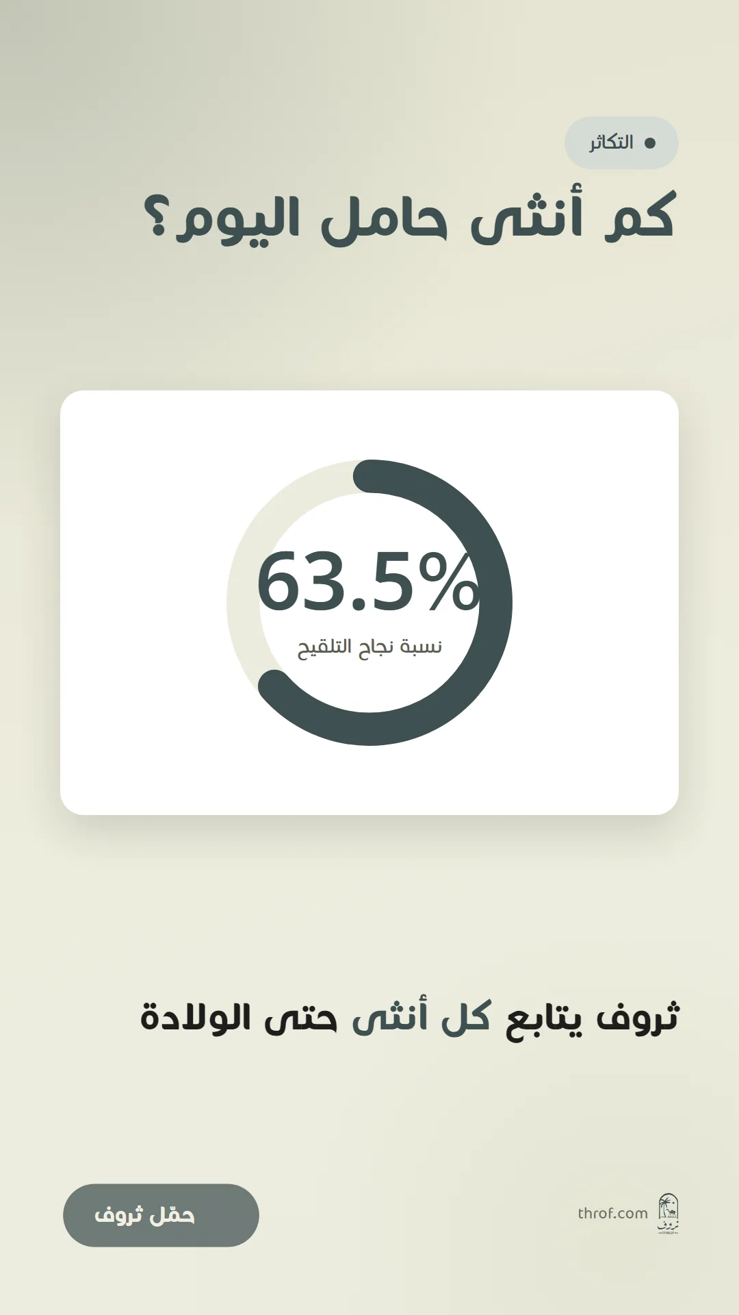 كم أنثى حامل اليوم؟